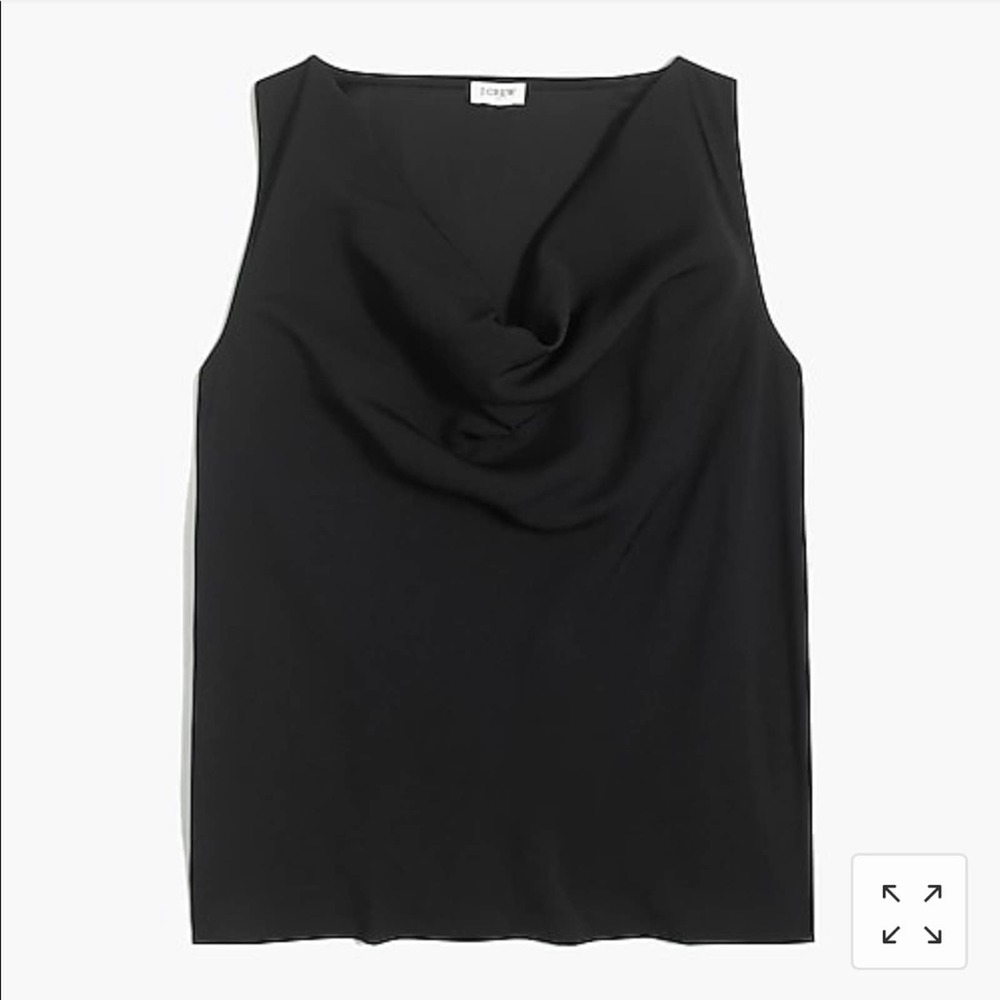 J. Crew Sleeveless Cowlneck Top